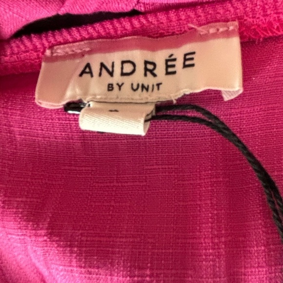 NEW Andree By Unit Sz L Boho Cottagecore Prairie Peasant Pink Cotton Blouse - Picture 6 of 13